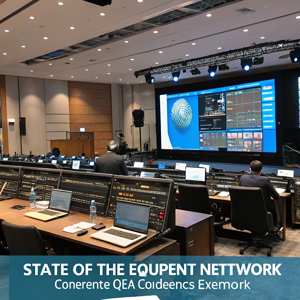 Conference setup for Global Conference Network showcasing state-of-the-art equipment